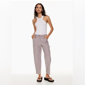 Aritzia Wilfred Free Lavender Gray Utility Pants